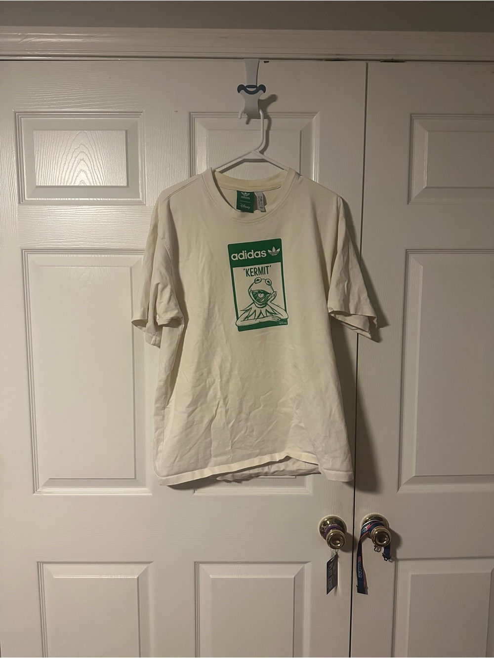 Adidas Original Disney Kermit The Frog TShirt Muppet Men M RARE